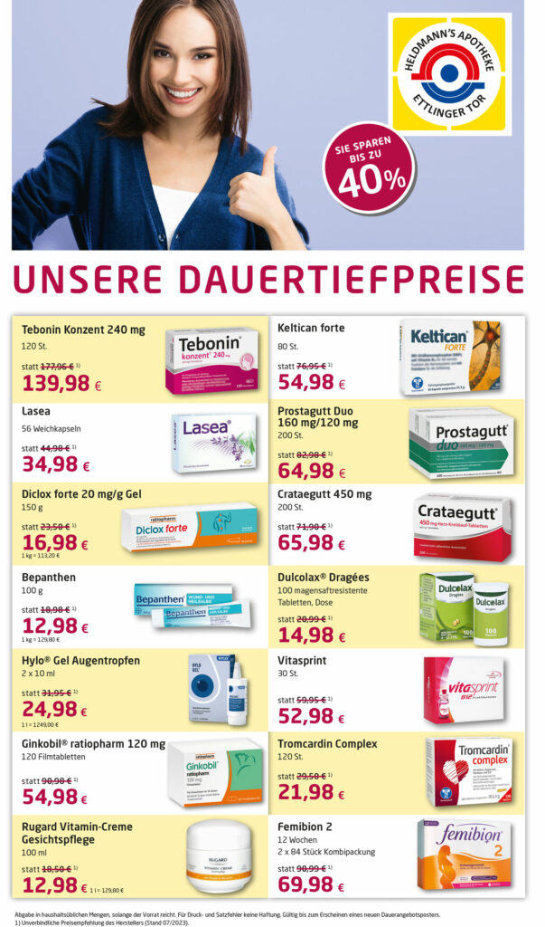 Unsere Dauertiefpreise für 2023